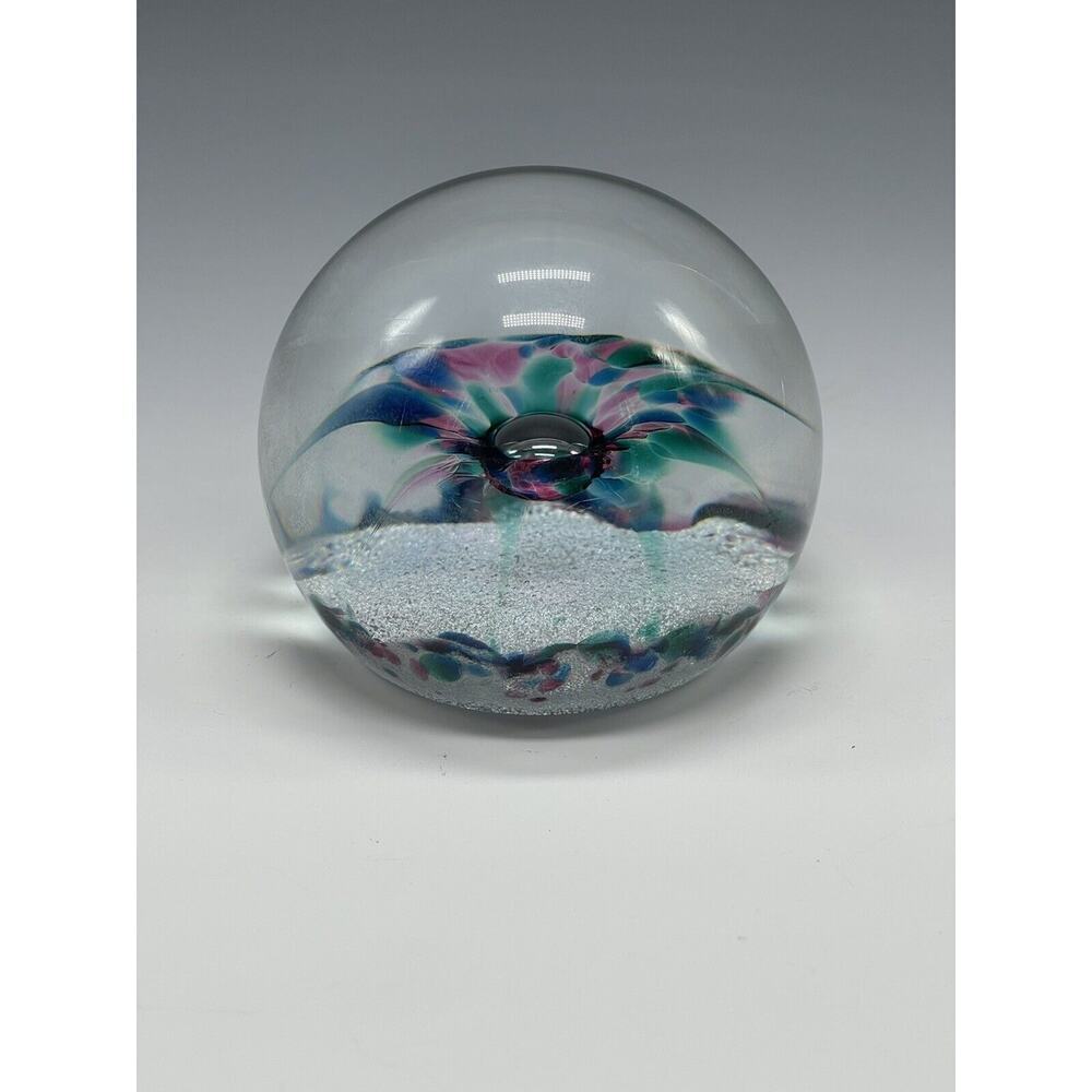 Selkirk Glass Paperweight Mosaic 1986 Abstract‎ Art Glass Vintage 200/500